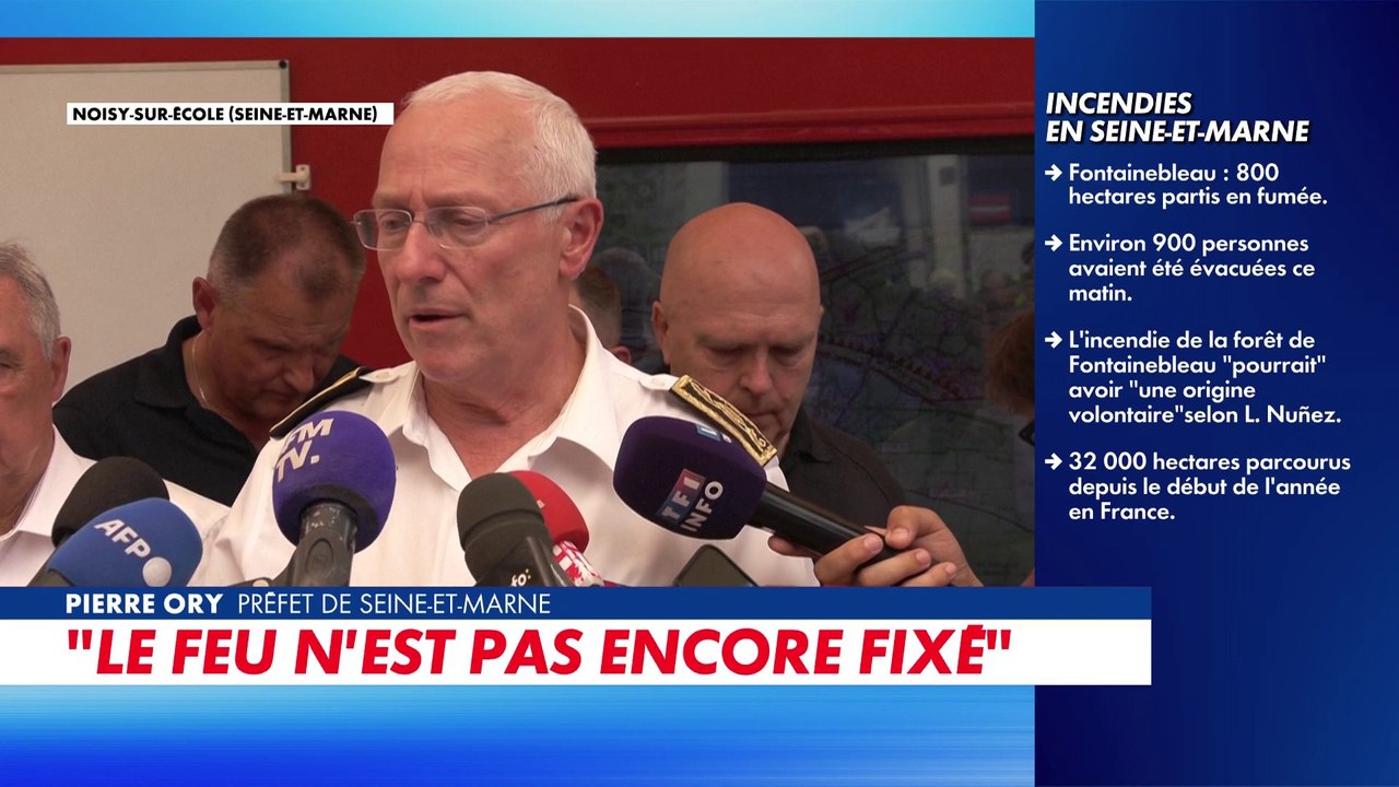 Pierre Ory, préfet de Seine-et-Marne : «Nous faisons face à un feu complètement exceptionnel»