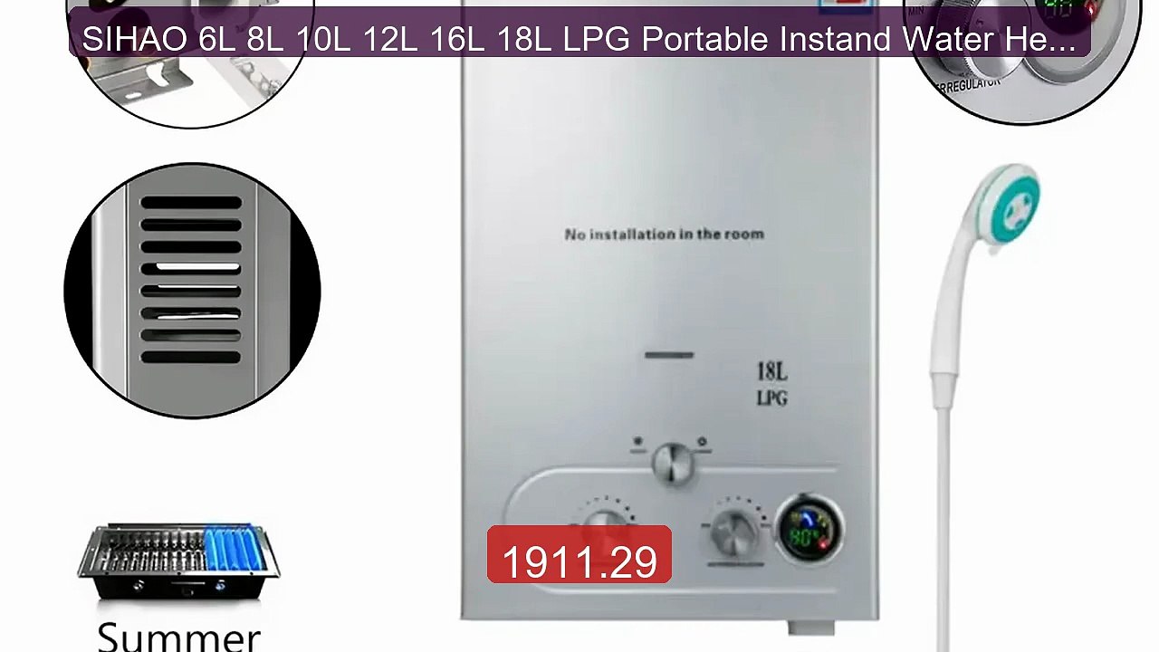 SIHAO 6L 8L 10L 12L 16L 18L LPG Portable Instand Water Heat... -- Top Pick 2026 | Unbeatable Price!