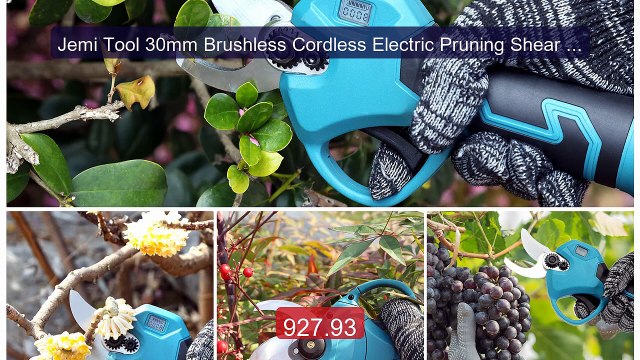 Jemi Tool 30mm Brushless Cordless Electric Pruning Shear with ... Hot Deal 2026 | Limited Offer!