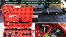 Podofo 34pcs Coolant Tester Pressure Leak Tester Tool Kit Radi... -- Best Buy 2026 | Great Quality!