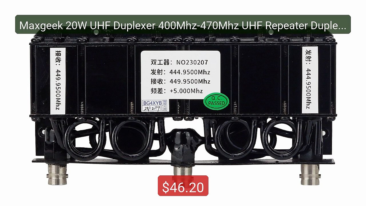Maxgeek 20W UHF Duplexer 400Mhz-470Mhz UHF Repeater Duplexer BNC I... -- Best Deal 2026 | Shop Now!