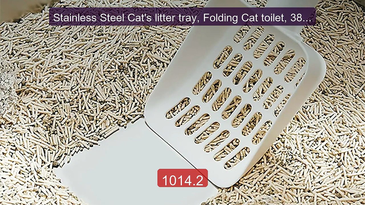 Stainless Steel Cat's litter tray, Folding Cat toilet, 38x4... -- Top Pick 2026 | Unbeatable Price!