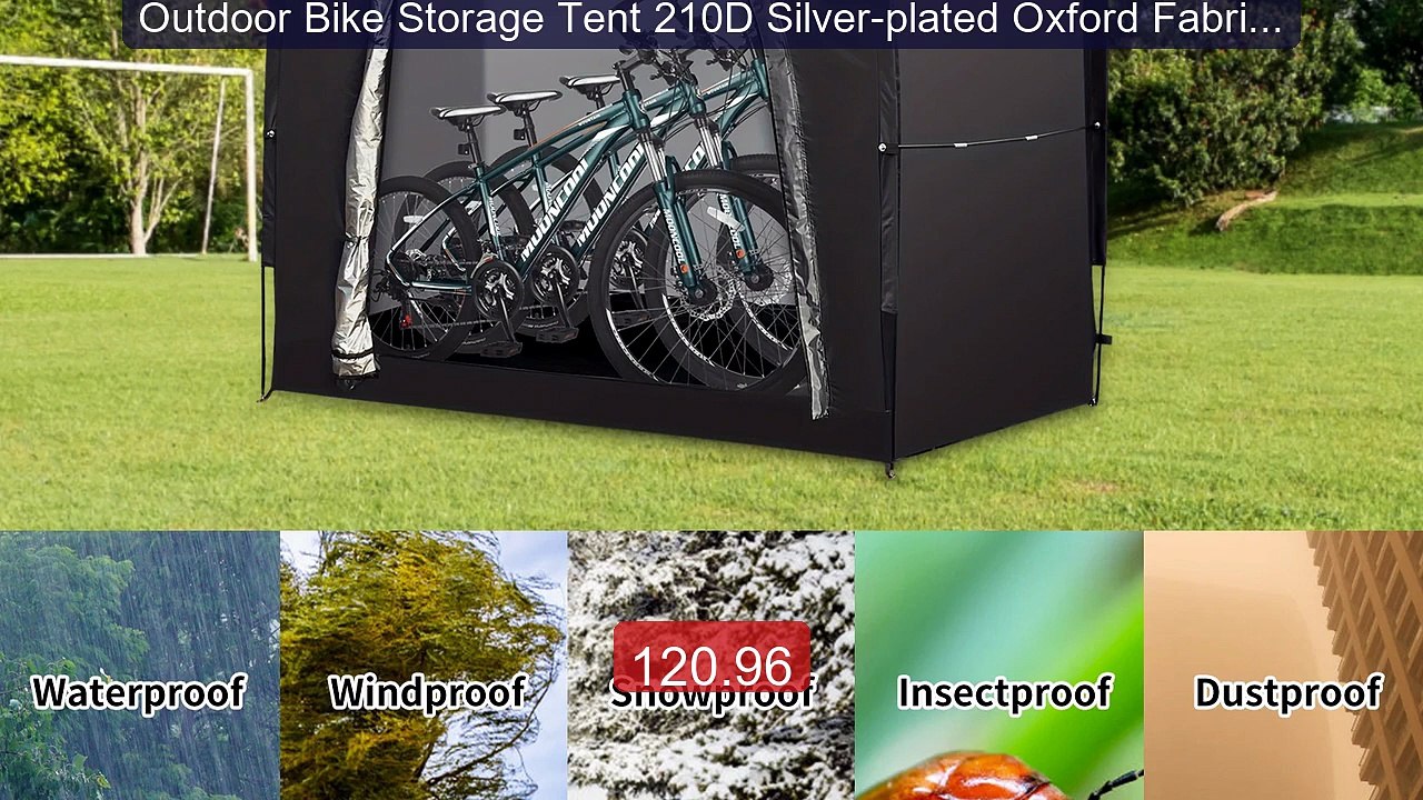 Outdoor Bike Storage Tent 210D Silver-plated Oxford Fabric ... -- Top Pick 2026 | Unbeatable Price!