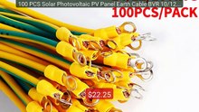 100 PCS Solar Photovoltaic PV Panel Earth Cable BVR 10/12/14 AWG R... -- Best Deal 2026 | Shop Now!