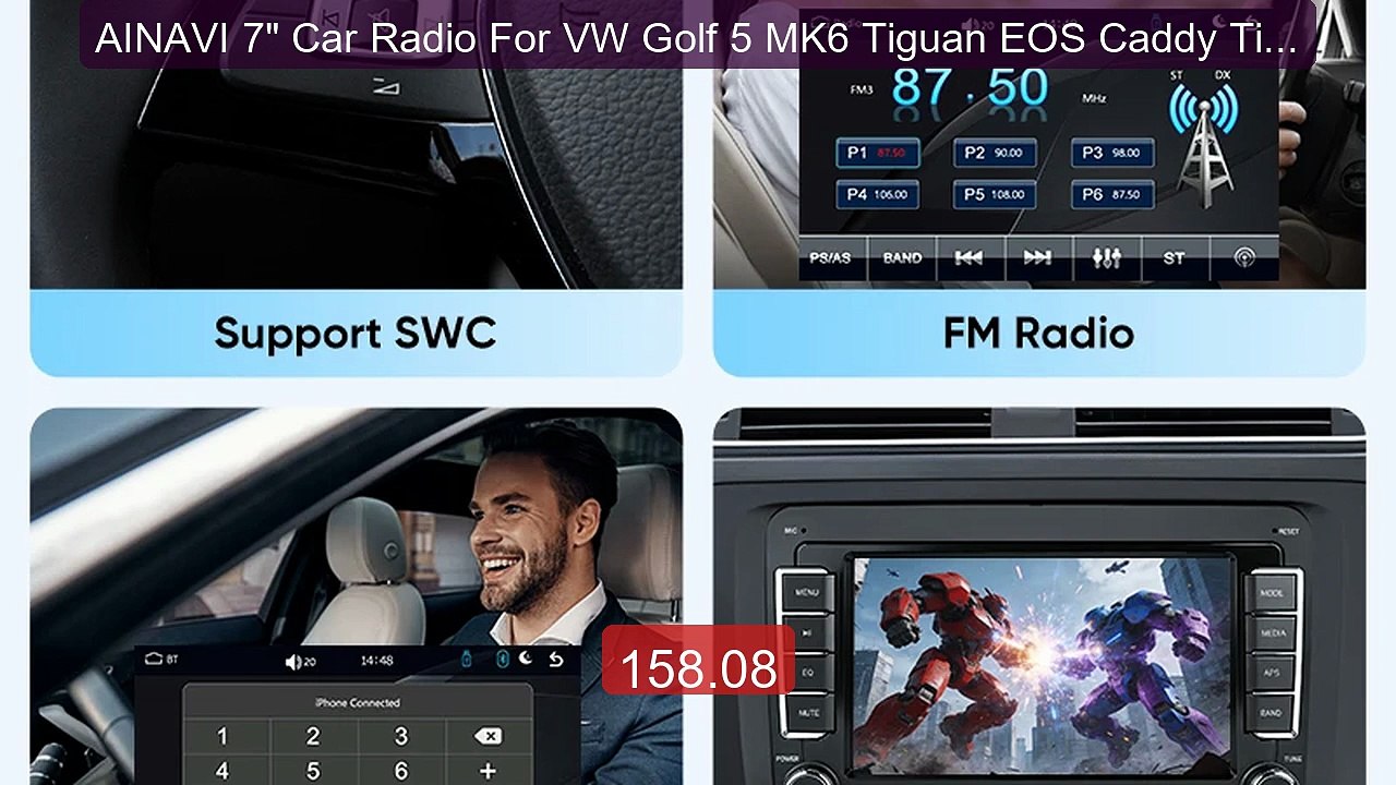 AINAVI 7" Car Radio For VW Golf 5 MK6 Tiguan EOS Caddy Tiguan Shar... -- Best Deal 2026 | Shop Now!