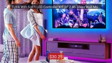 TUYA WiFi 5 In 1 LED Controller KIT RF 2.4G Glass Wall Moun... -- Top Pick 2026 | Unbeatable Price!