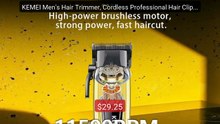 KEMEI Men's Hair Trimmer, Cordless Professional Hair Clippers, Bear... -- Top Rated 2026 | Buy Now!
