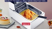6L 2500W Electric Fryer, Single-cylinder Deep Fryer Tabletop ... -- Amazing Value 2026 | Must Have!