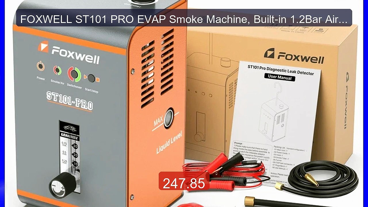 FOXWELL ST101 PRO EVAP Smoke Machine, Built-in 1.2Bar Air Pump, Pr... -- Best Deal 2026 | Shop Now!