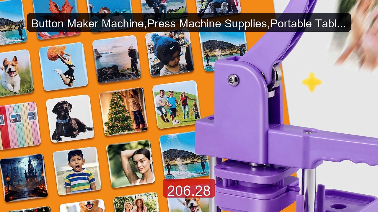 Button Maker Machine,Press Machine Supplies,Portable Tabletop Insta... -- Top Rated 2026 | Buy Now!