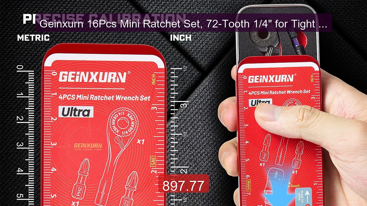 Geinxurn 16Pcs Mini Ratchet Set, 72-Tooth 1/4" for Tight Space... -- Best Buy 2026 | Great Quality!