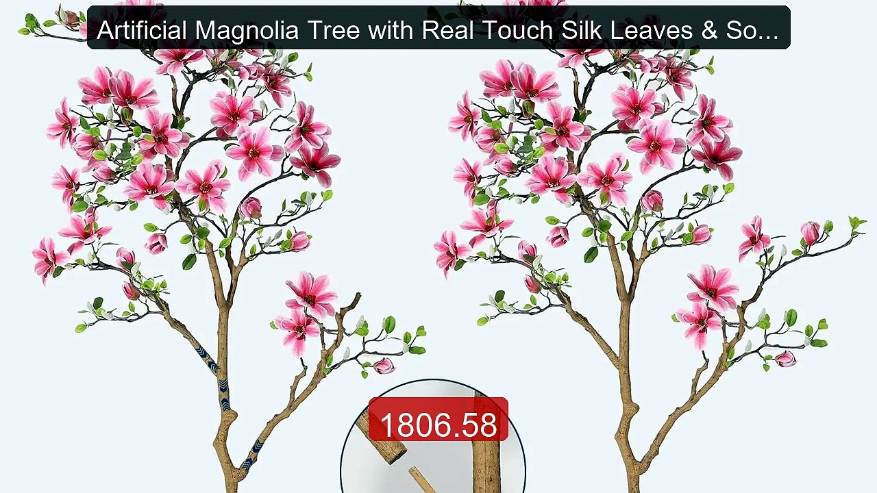Artificial Magnolia Tree with Real Touch Silk Leaves & Soft... -- Top Pick 2026 | Unbeatable Price!