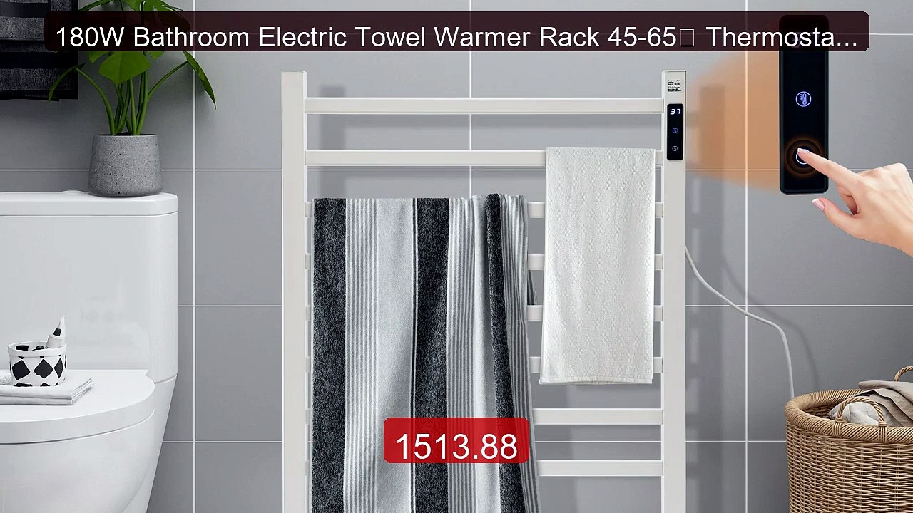 180W Bathroom Electric Towel Warmer Rack 45-65℃ Thermostati... -- Top Pick 2026 | Unbeatable Price!
