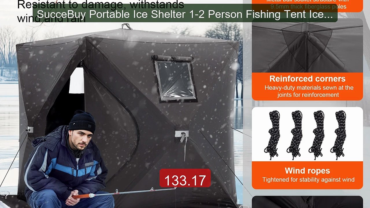 SucceBuy Portable Ice Shelter 1-2 Person Fishing Tent Ice Shanty fo... -- Top Rated 2026 | Buy Now!