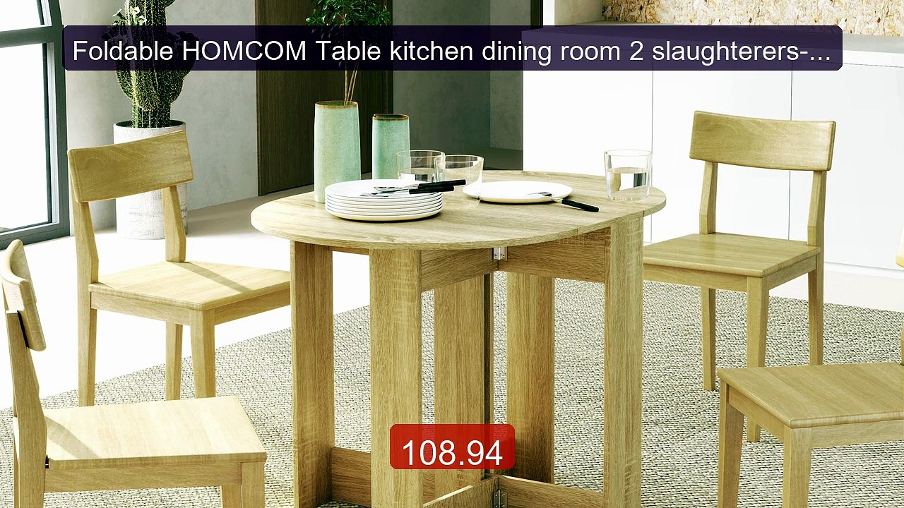 Foldable HOMCOM Table kitchen dining room 2 slaughterers-expan... -- Hot Deal 2026 | Limited Offer!