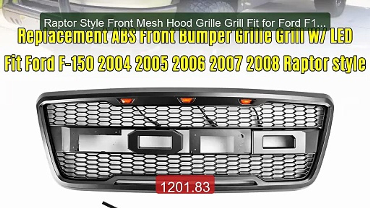 Raptor Style Front Mesh Hood Grille Grill Fit for Ford F150 2... -- Amazing Value 2026 | Must Have!