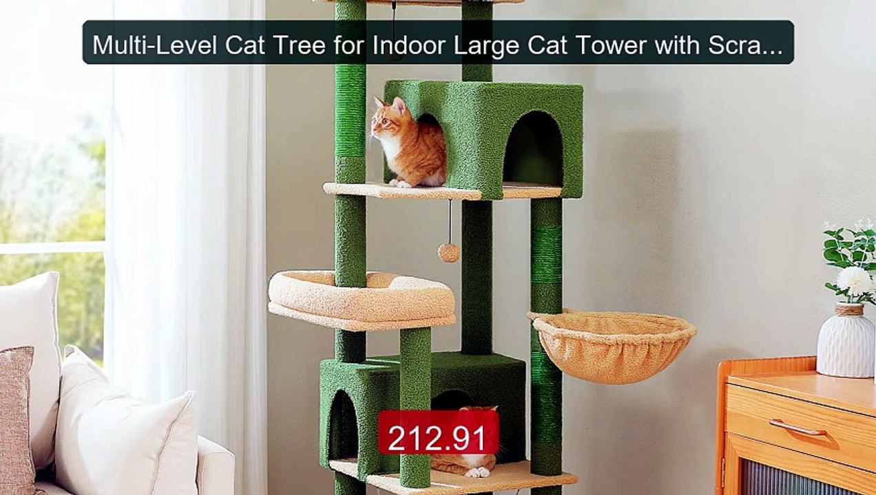 Multi-Level Cat Tree for Indoor Large Cat Tower with Scratchi... -- Amazing Value 2026 | Must Have!