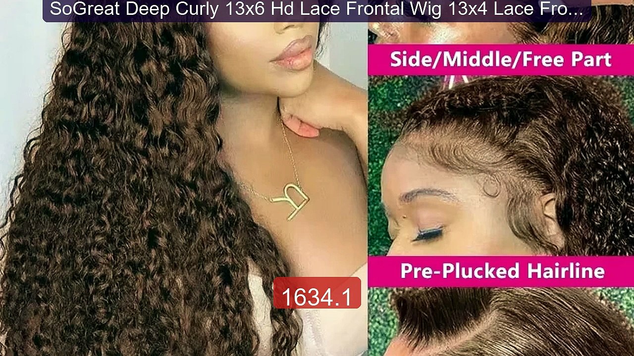SoGreat Deep Curly 13x6 Hd Lace Frontal Wig 13x4 Lace Frontal ... -- Hot Deal 2026 | Limited Offer!