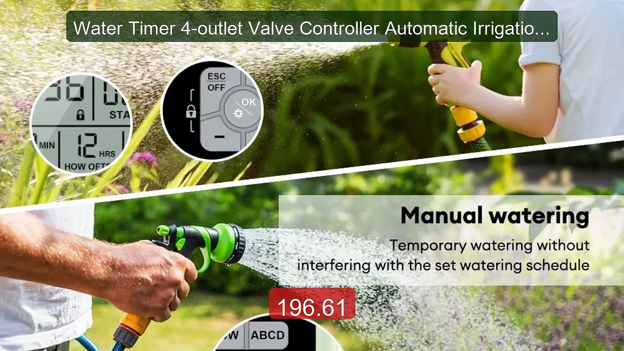 Water Timer 4-outlet Valve Controller Automatic Irrigation Sys... -- Best Buy 2026 | Great Quality!
