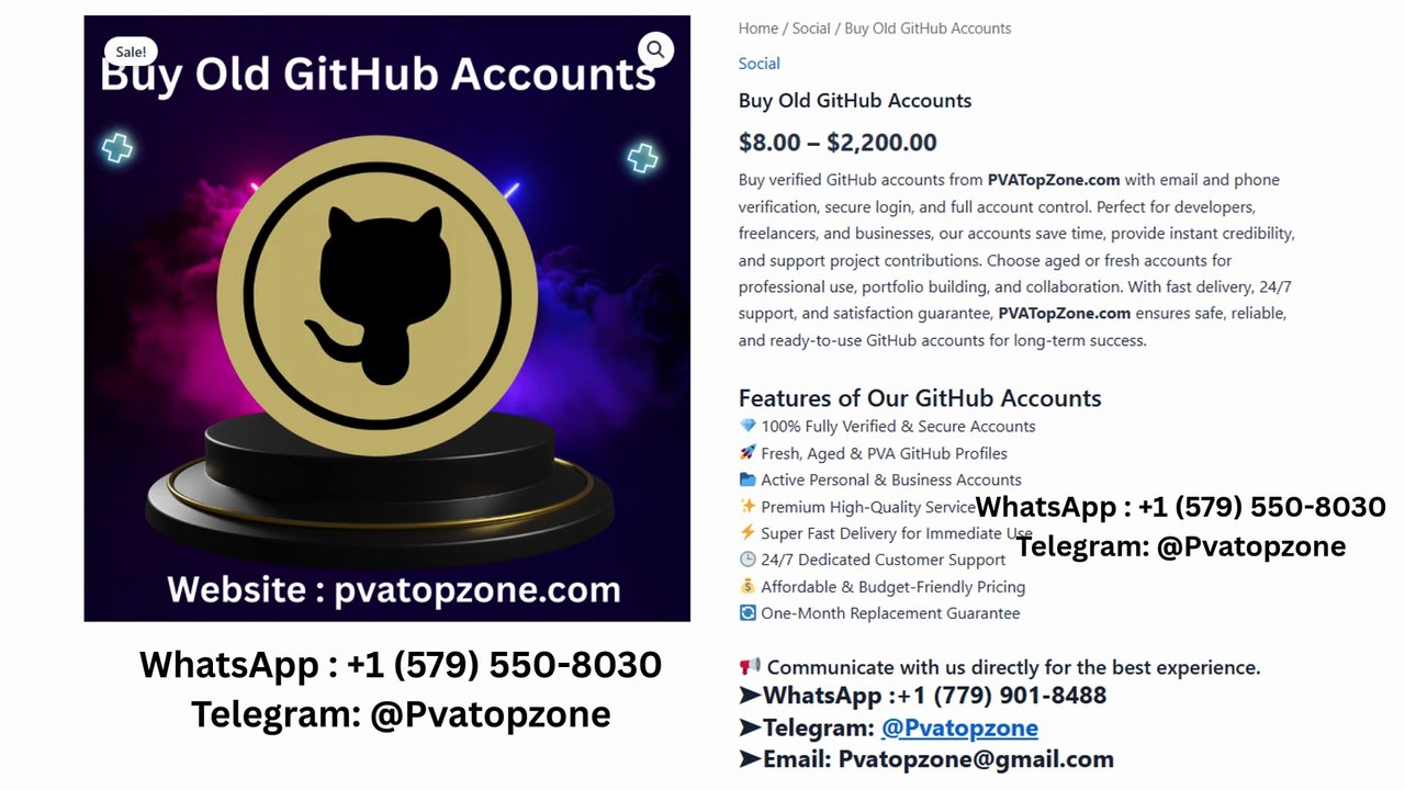 Top 13 Reliable Websites for Buying github Account