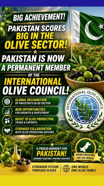 Pakistan Becomes a Permanent Member of the International Olive Council!