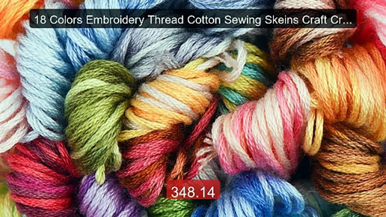 18 Colors Embroidery Thread Cotton Sewing Skeins Craft Cross Stitch... -- Top Rated 2026 | Buy Now!