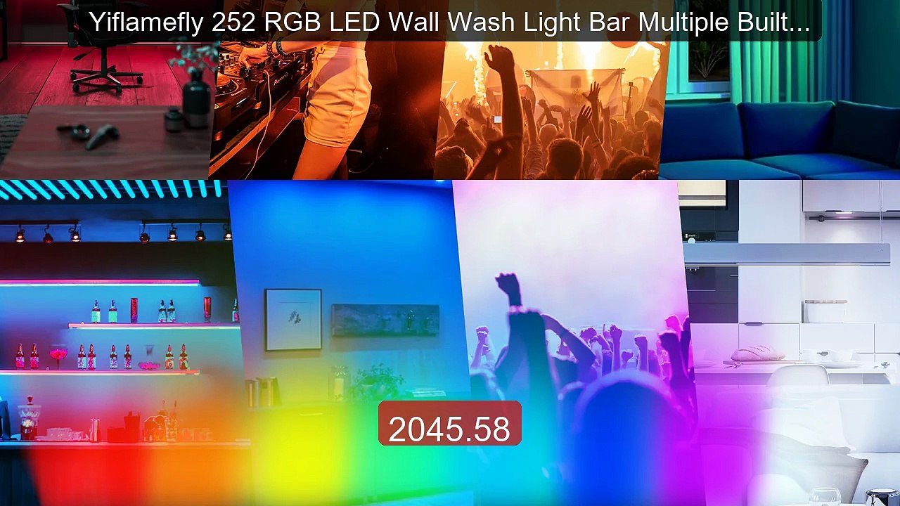 Yiflamefly 252 RGB LED Wall Wash Light Bar Multiple Built-In E... -- Hot Deal 2026 | Limited Offer!