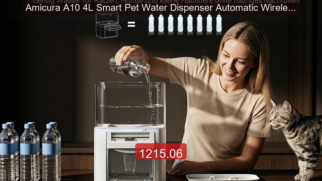 Amicura A10 4L Smart Pet Water Dispenser Automatic Wireless W... -- Amazing Value 2026 | Must Have!