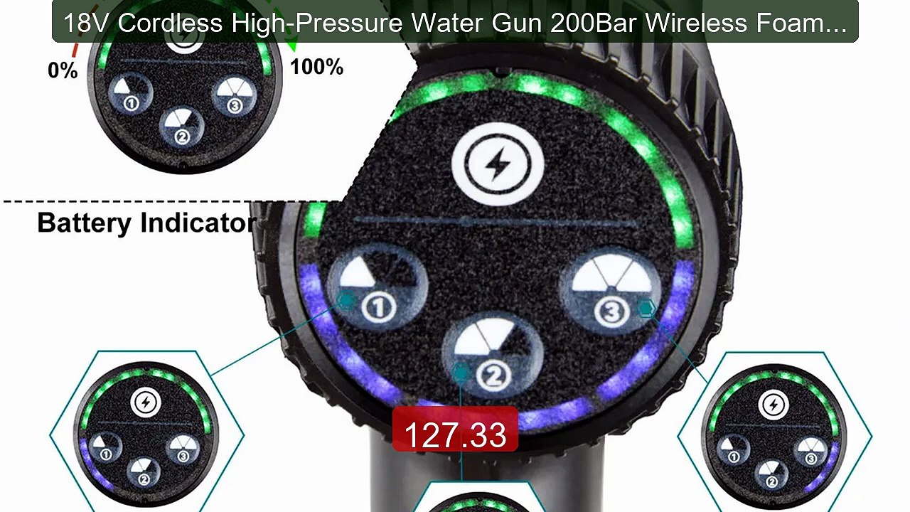 18V Cordless High-Pressure Water Gun 200Bar Wireless Foam prod... -- Best Buy 2026 | Great Quality!