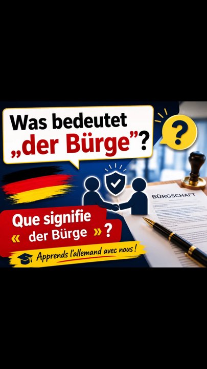 B2/C1 Deutsch für den Beruf | Was bedeutet „der Bürge“? 🇩🇪🇫🇷 | der Bürge – bürgen – Bürgschaft