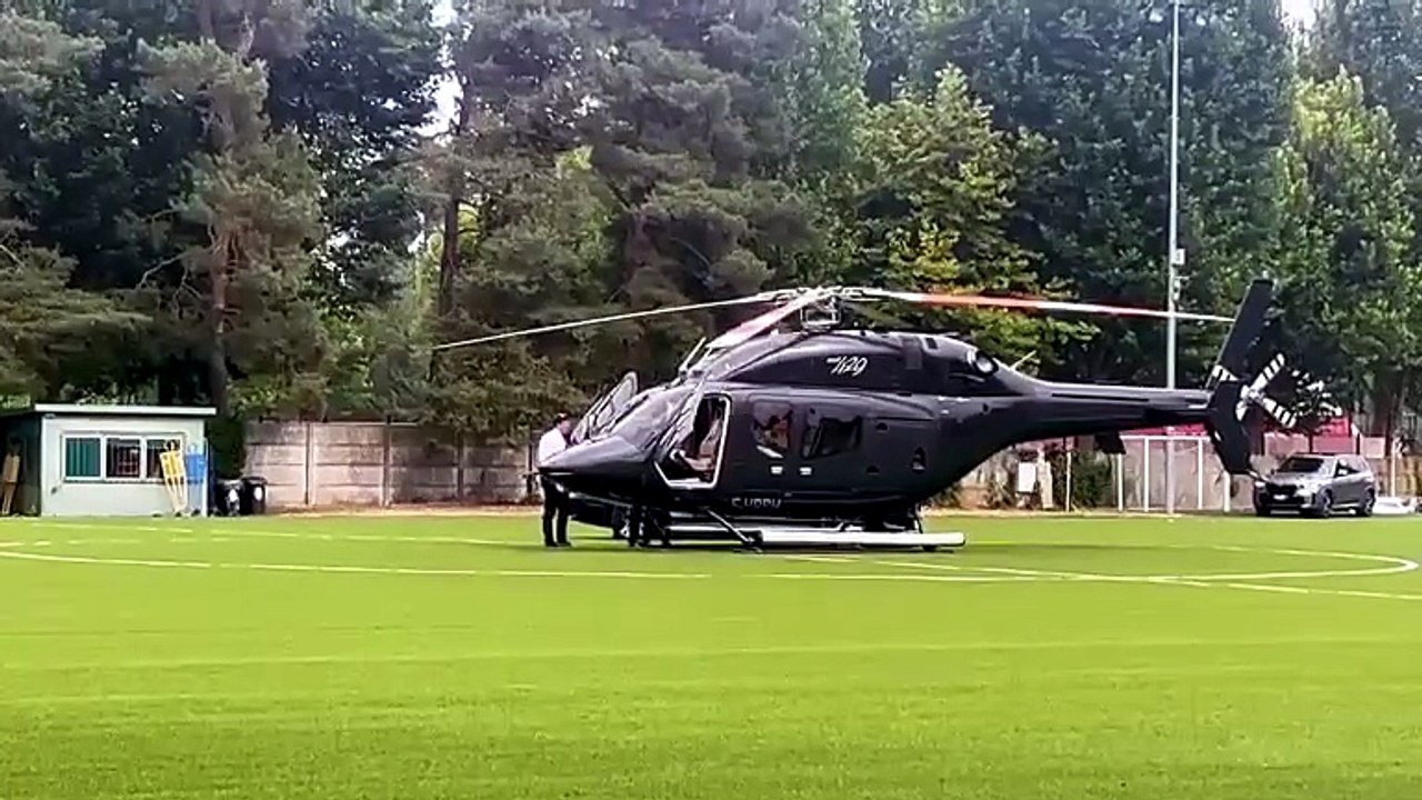Raduno Milan, Cardinale lascia Milanello: la partenza del suo elicottero | PM