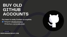 How To Buy old GitHub Accounts In This New Year