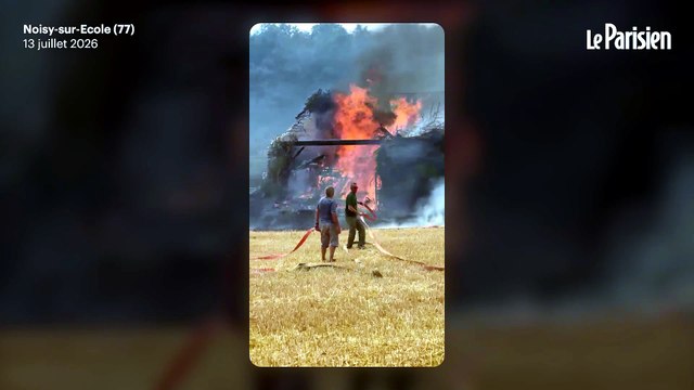 Incident de Fontainebleau : des habitants tentent d'éteindre un nouveau point de départ de feu