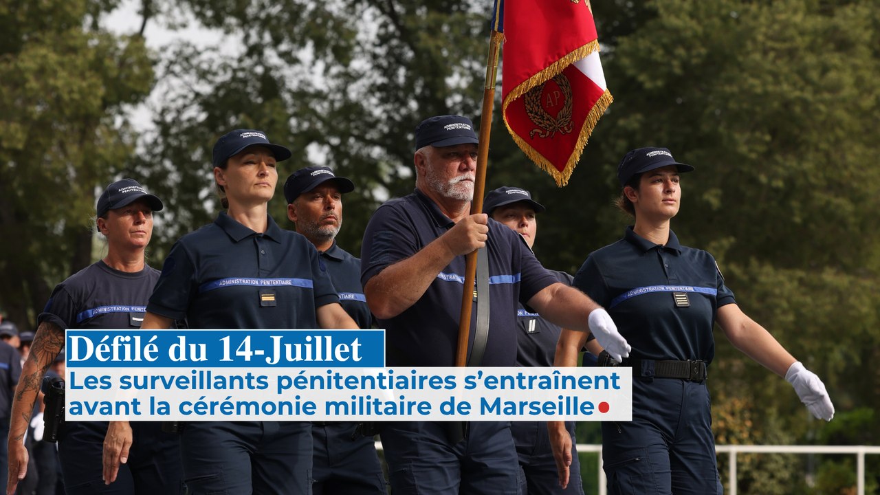Défilé du 14-Juillet : les surveillants pénitentiaires s’entraînent avant la cérémonie militaire de Marseille
