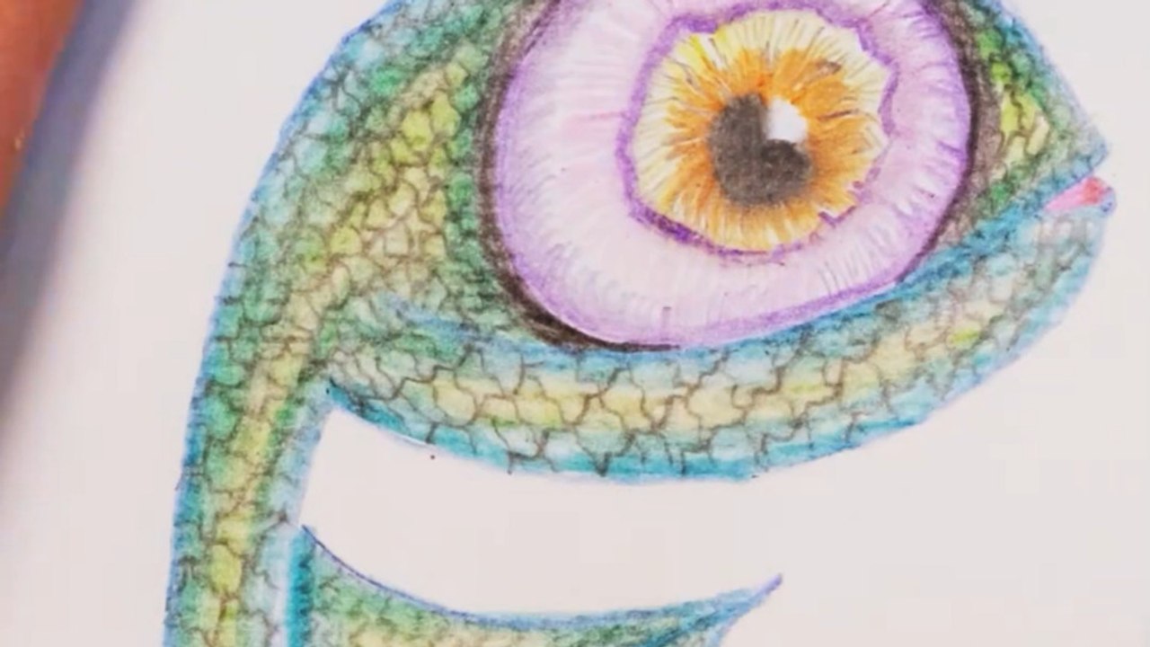 Draw a dragonplant - 🐉 Satisfying Colored Pencil Art!