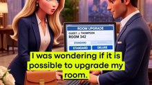 UPGRADING A HOTEL ROOM 🏨⭐ Easy English Conversation #shorts