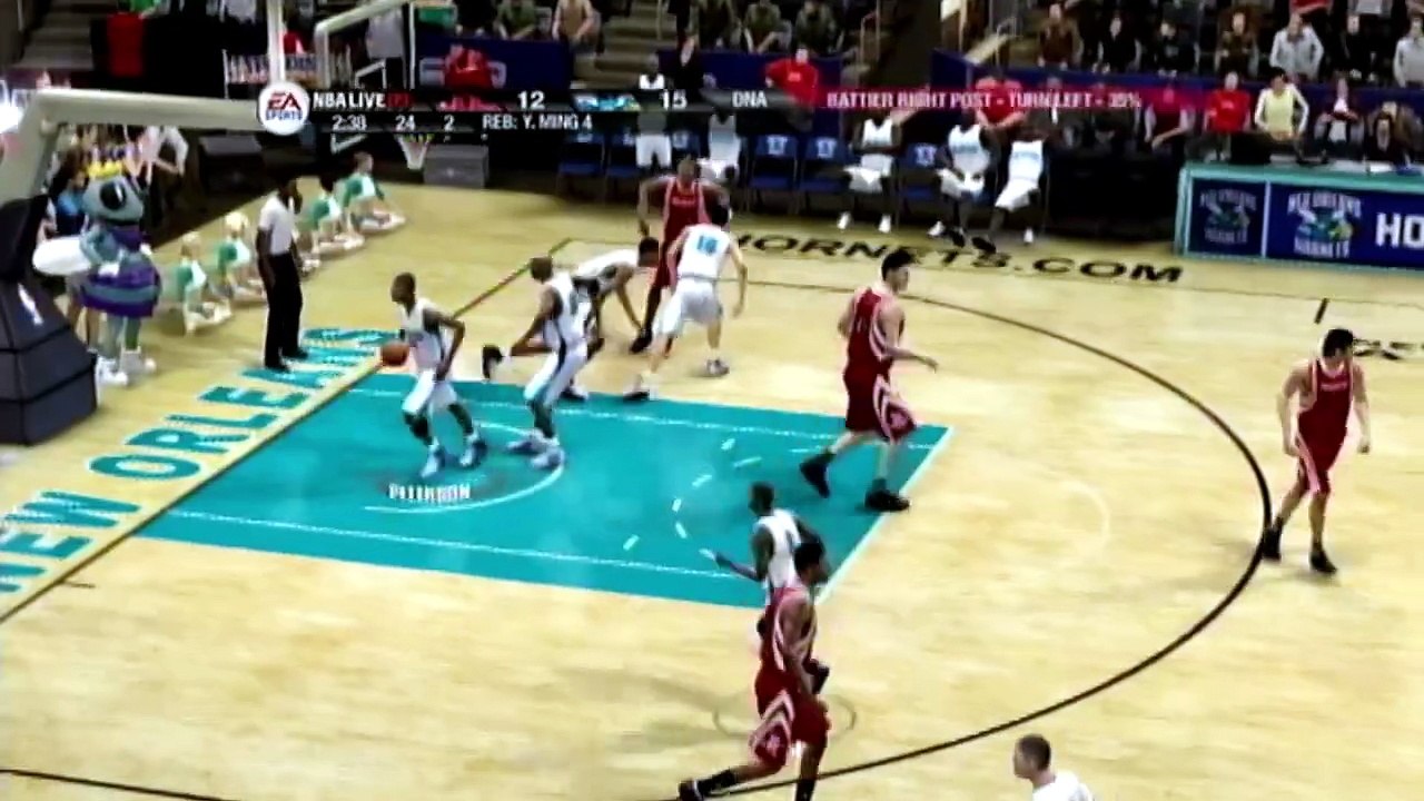NBA Live 09 Hornets vs Rockets