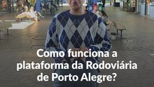 Por que a plataforma da Rodoviária de Porto Alegre parece desafiar a gravidade