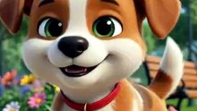 Cute Puppy Waving 🐶 | Ultra HD 3D Animated Dog | Funny & Adorable Short Animation