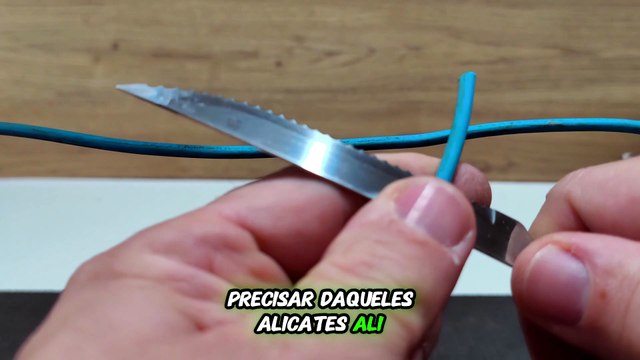 Como fazer uma emenda de derivação com travamento