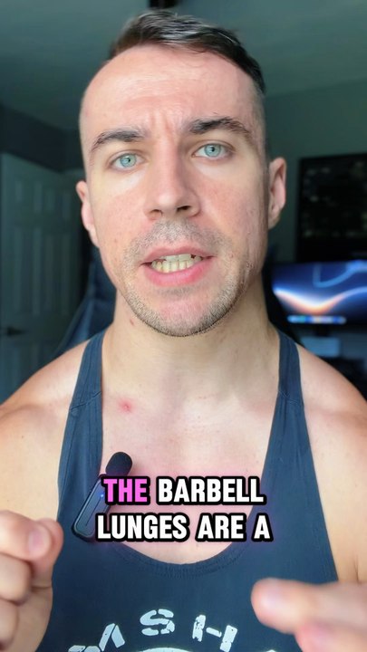 Barbell Lunges for Leg Growth 🏋️‍♂️