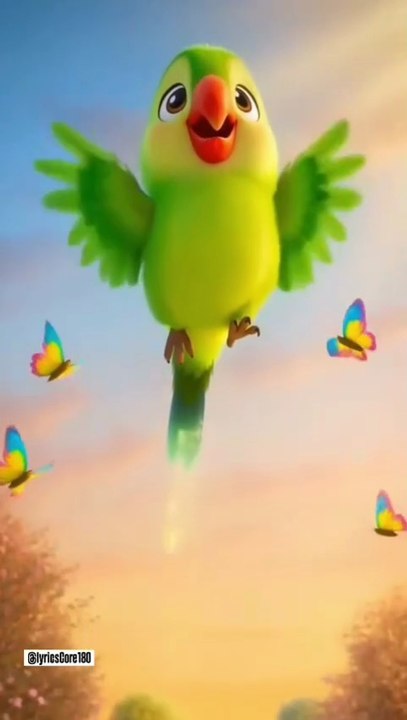 Mithu Mithu Main Tota Poem | Cute Parrot Cartoon & Urdu Nursery Rhymes for Kids