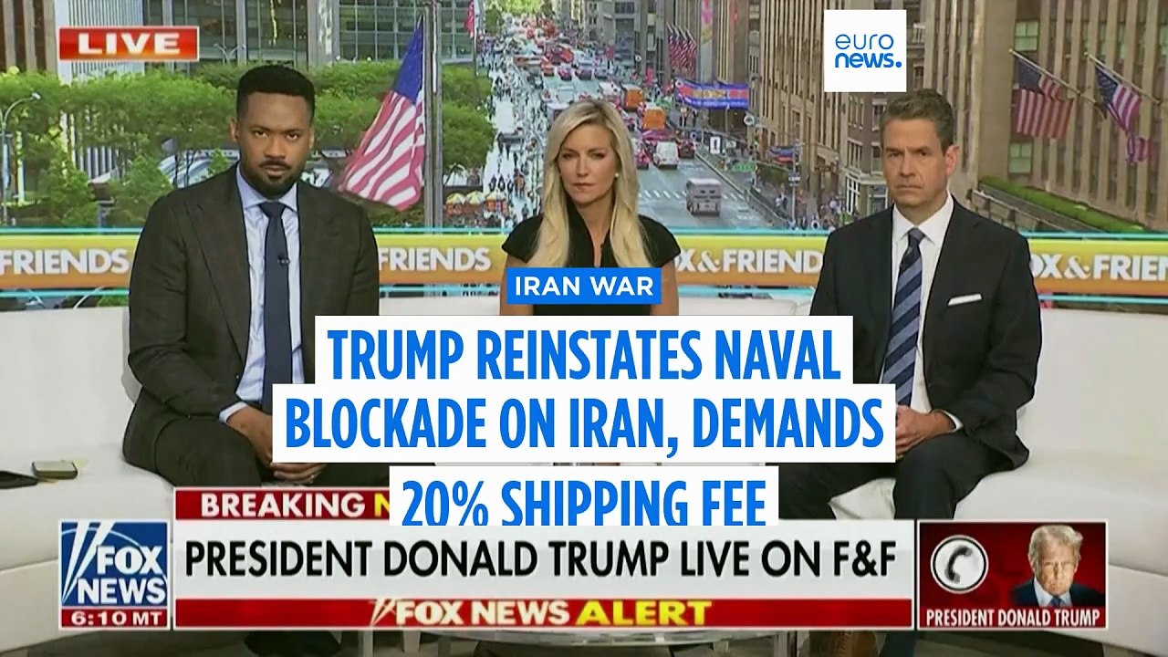 Trump reimposes US blockade and demands 20% Hormuz shipping fee