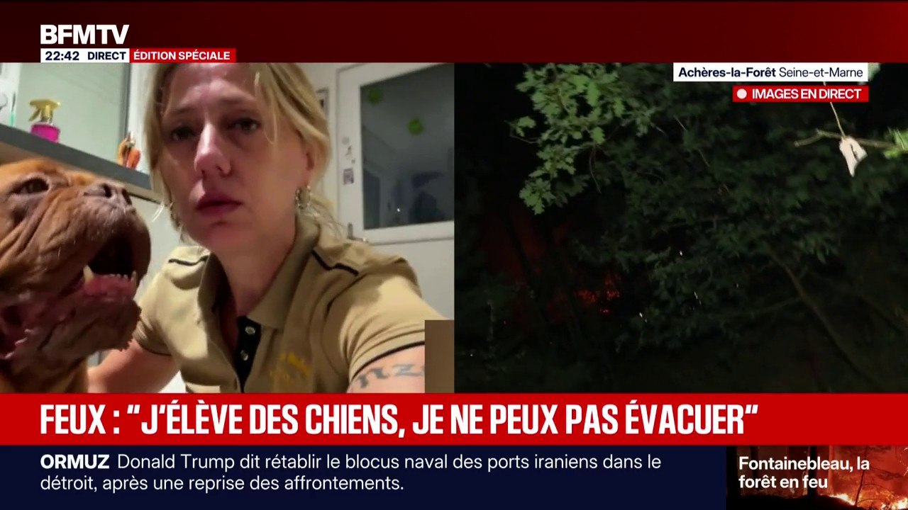 Incendie dans la forêt de Fontainebleau: "Évacu...