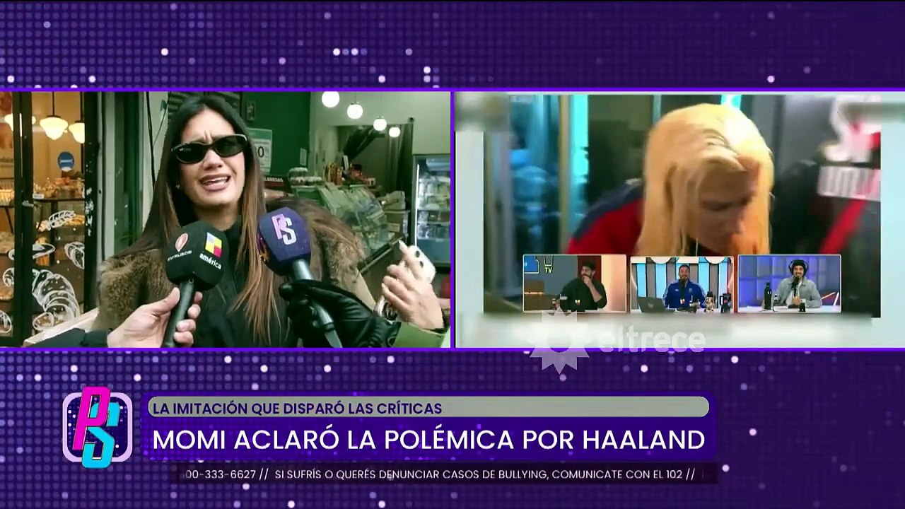 Momi Giardina respondió a la polémica por su imitación de Erling Haaland y sorprendió con una revelación