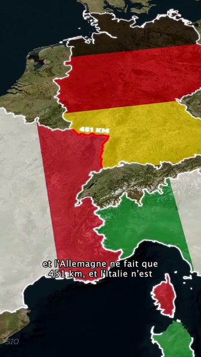 Quel pays partage la plus longue frontières avec la France  #France #geographie