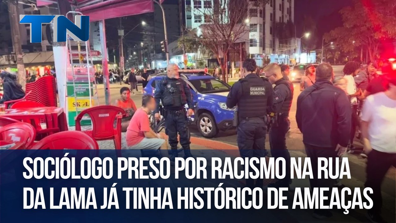 Sociólogo preso por racismo na Rua da Lama já tinha histórico de ameaças