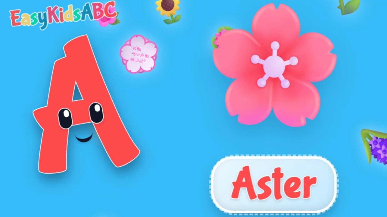 Alphabet Learning with Flowers | A to Z Alphabet Learning with Flowers 🌸 | ABCD for Kids