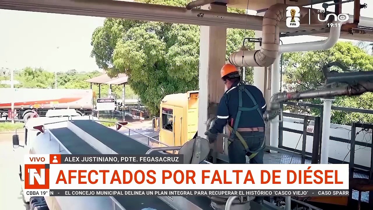 FEGASACRUZ AFECTADO POR FALTA DE DIÉSEL