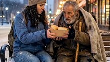 She Gave Her Last Slice of Bread to a Homeless Man…Then He Put $100,000 in Her Backpack!😱💰❤️ #Karma #EmotionalStory #InspireStory #LifeLessons #Humanity